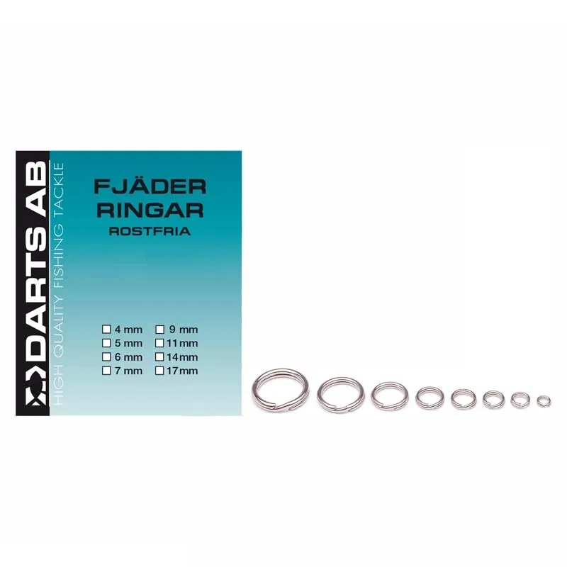 Darts Rostfria Fjäderringar (paket)