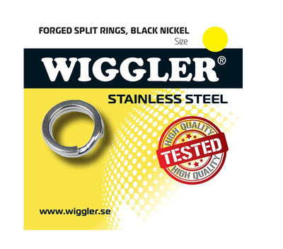 Wiggler Rostfria Fjäderringar (paket)