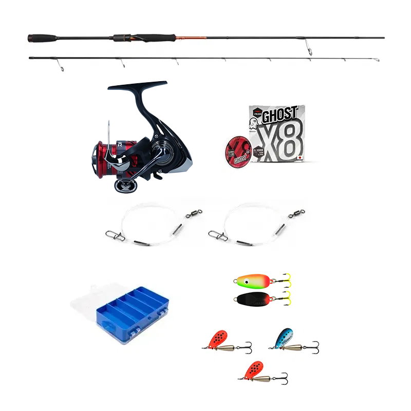 Utklasad Fiskeset - Börja fiska Regnbåge & UL - Haspel