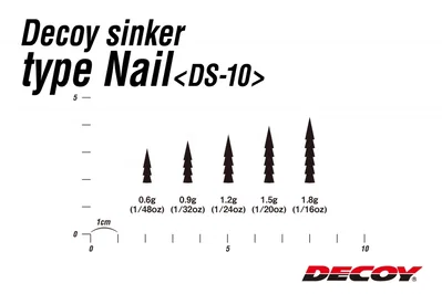 Decoy DS-10 Sinker Type Nail (paket)