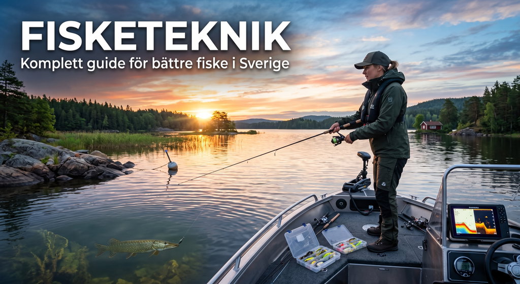 Fisketeknik: Komplett guide för bättre fiske i Sverige 2026