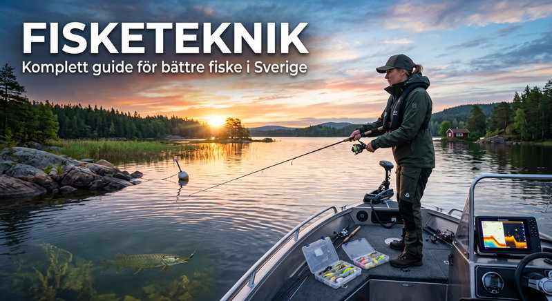 Fisketeknik: Komplett guide för bättre fiske i Sverige 2026