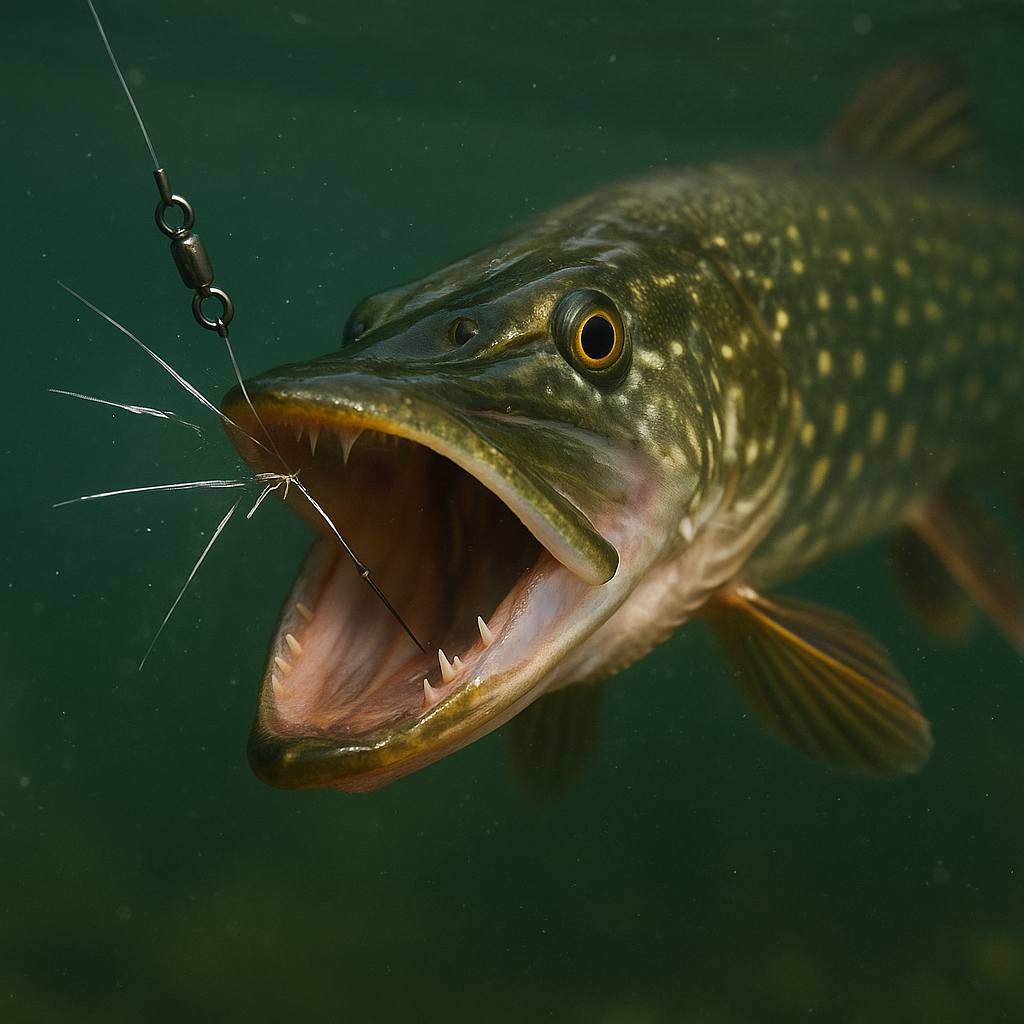 Använda tafs vid gäddfiske