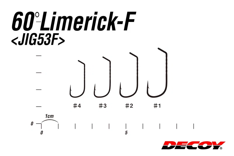 Decoy Jig 53F 60° Limerick-F Hover/Strolling (paket)