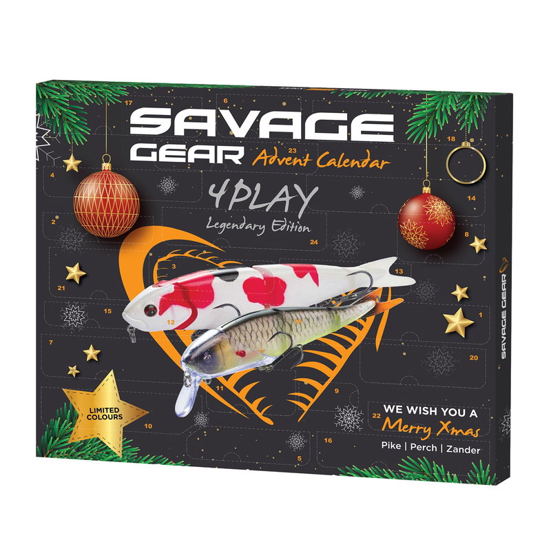 Savage Gear 4Play Adventskalender 2026 (24 lådor/luckor)