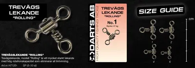 Darts Trevägslekande Rolling (paket)
