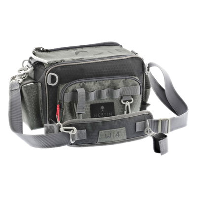Westin W3 Quick Bag, Borsa Piccola Grigia/nera, Porta 2 Scatole Da Pesca, Per Esche E Accessori