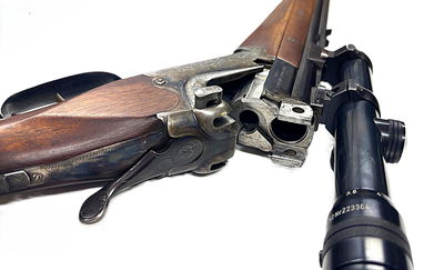 Merkel Suhl 200 E, Kombivapen kaliber 12/70 - 6,5 x 57R, begagnad