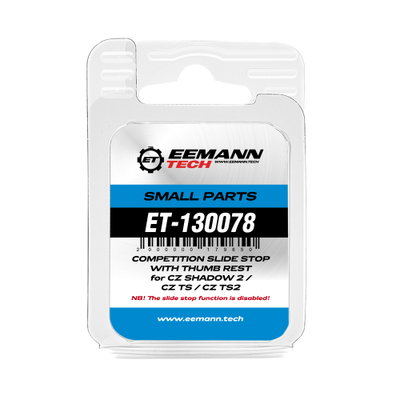 Eemann Tech Competition Slide Stop with Thumb Rest for CZ Shadow 2 / CZ TS / CZ TS2