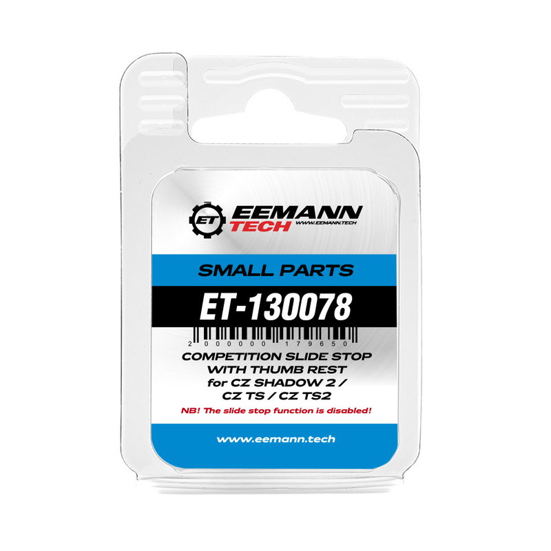 Eemann Tech Competition Slide Stop with Thumb Rest for CZ Shadow 2 / CZ TS / CZ TS2