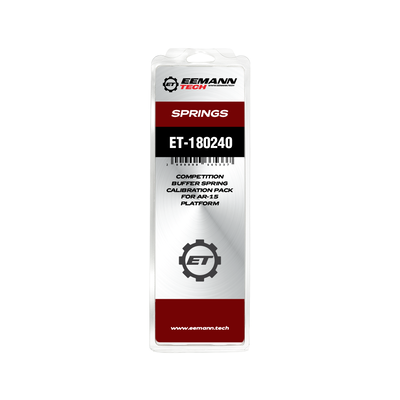 Eemann Tech Competition Buffer Spring Calibration Pack for AR-15 Platform