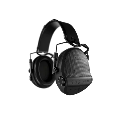 SORDIN X2 BLACK HEADBAND LEATHER GEL