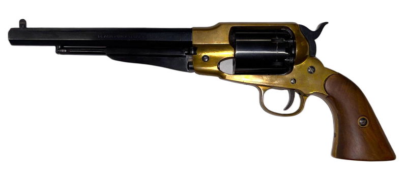 Svartkrutsrevolver Remington 1858 kaliber .44 Begagnad