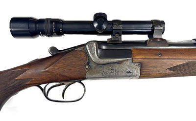Merkel Suhl 200 E, Kombivapen kaliber 12/70 - 6,5 x 57R, begagnad