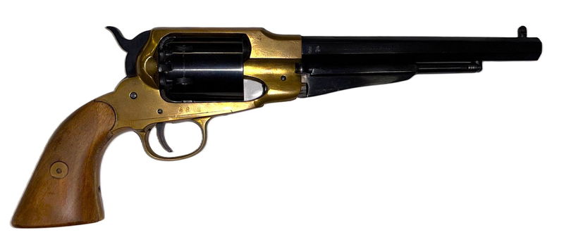 Svartkrutsrevolver Remington 1858 kaliber .44 Begagnad