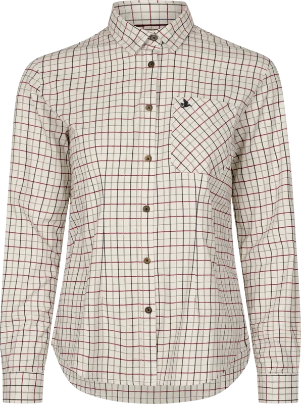SEELAND Kerry Skytteskjorta, Cabernet/Blue Check