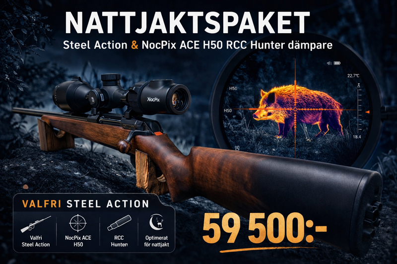 Vapenpaket Steel Action HM Syntet (8 x 57 IS)