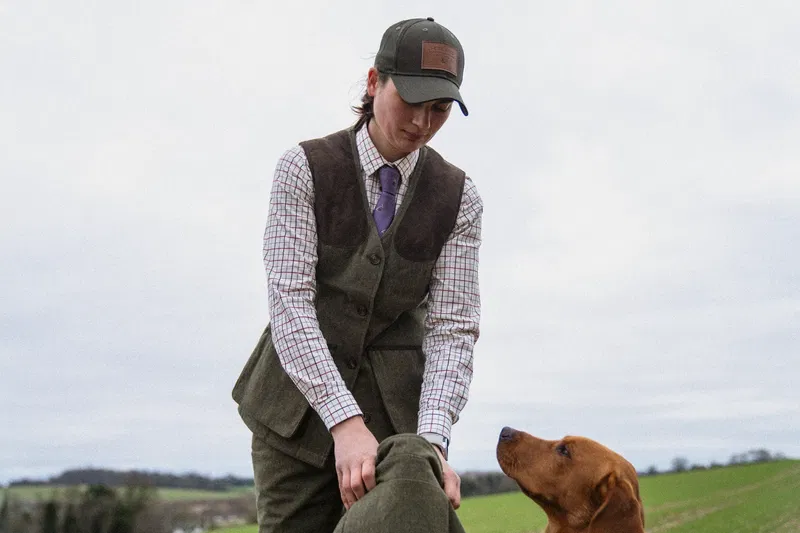 SEELAND Kerry Skytteskjorta, Cabernet/Blue Check