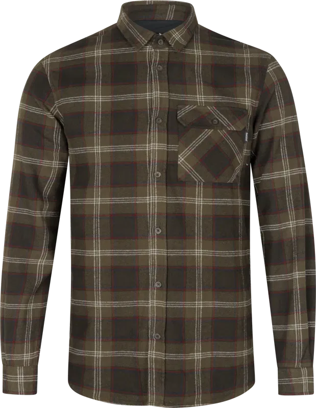 SEELAND Glen Flanellskjorta, Red forest check L