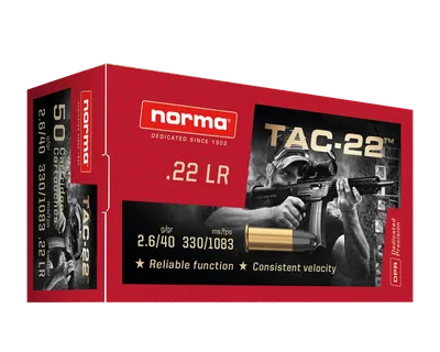 NORMA TAC-22 Long Rifle 40gr 50 ASK