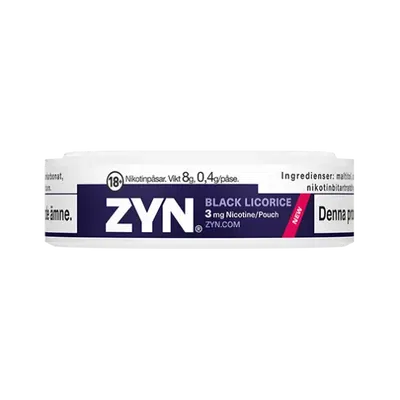 ZYN Mini Dry Black Licorice 3mg