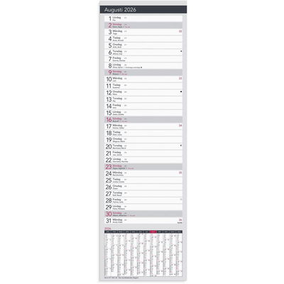 Stor Bordskalender Elegant 2026