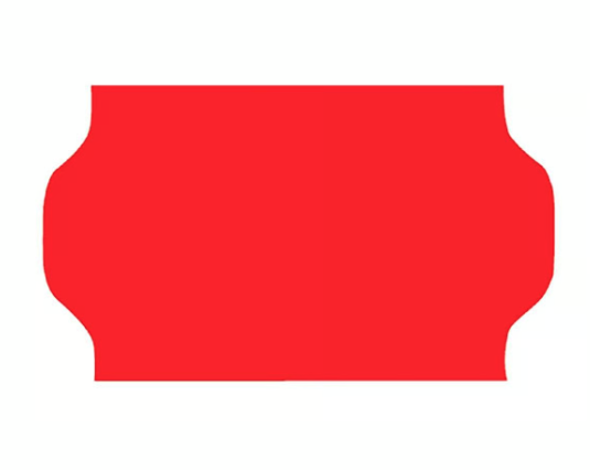 Etikett Prismärkning G2 röd 32 x 19 mm