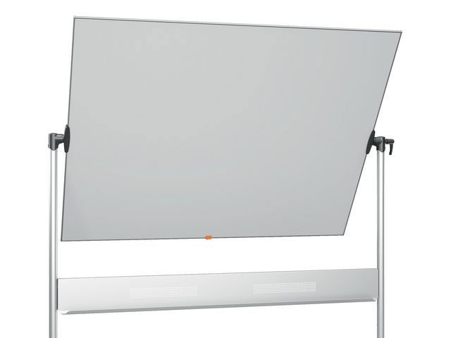 Whiteboard dubbelsidig mobil NOBO stål 150x120cm