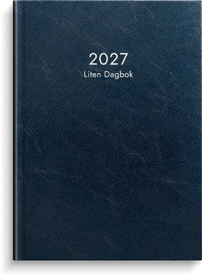 Almanacka Burde 1039 Liten Dagbok Konstläder 2027 Blå A6