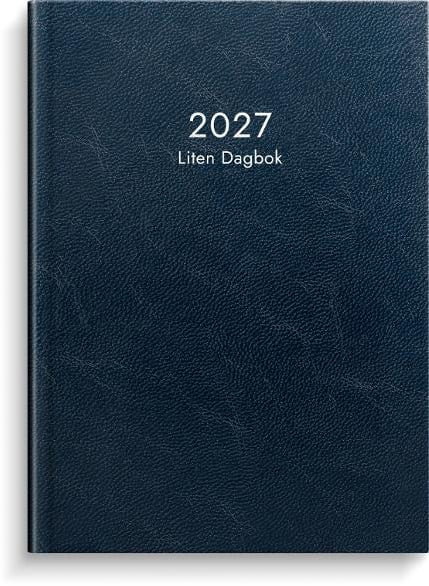 Almanacka Burde 1039 Liten Dagbok Konstläder 2027 Blå A6
