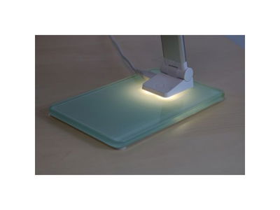 Bordslampa UNILUX Popy Led silver/vit