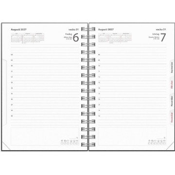 Almanacka Burde 1020 Dagbok Refill 2027