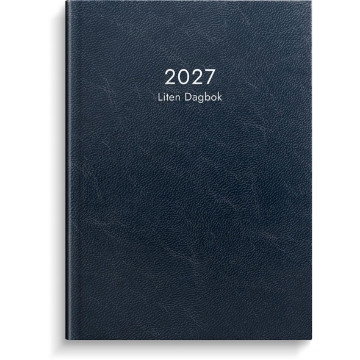 Almanacka Burde 1039 Liten Dagbok Konstläder 2027 Blå A6