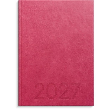 Almanacka Burde 1179 Weekly Konstläder Inbunden 2027 Rosa A5