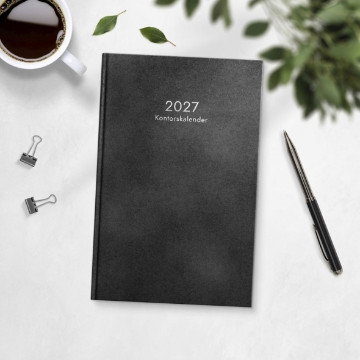 Almanacka Burde 1073 Kontorskalender Inbunden 2027 Svart