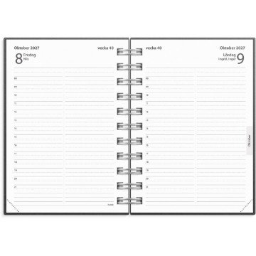 Almanacka Burde 5130 Liten Dagbok ECO Line 2027 Svart