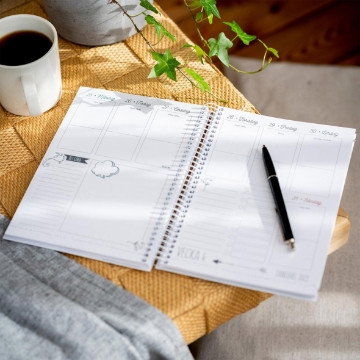 Almanacka Burde 1222 Veckoplanering Doodle 2027