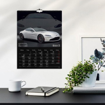Väggkalender Burde 1723 Bilar 2027