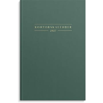 Almanacka Burde 1075 Kontorskalender 2027 Grön