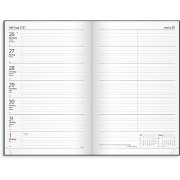 Almanacka Burde 1075 Kontorskalender 2027 Grön