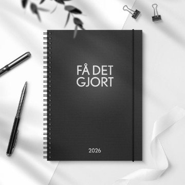 Almanacka Burde 1271 Få det gjort 2027 Svart