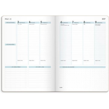 Almanacka Burde 1274 Life Planner Focus 2027