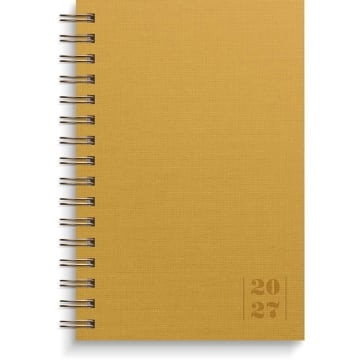 Almanacka Burde 5642 Dagbok Textile 2027 Blå 135x205mm