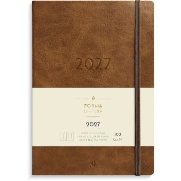 Almanacka Burde 5965 Agency Forma DeLuxe 2027 Brun
