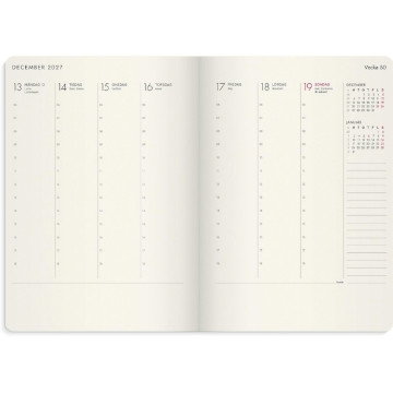 Almanacka Burde 5965 Agency Forma DeLuxe 2027 Brun