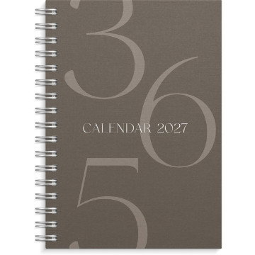 Almanacka Burde 5450 Weekly Story 2027 Brun A6