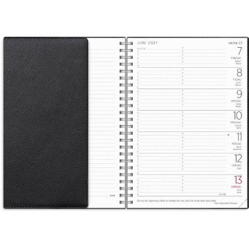Almanacka Burde 5505 Stor Vecko Twist 2027 Svart