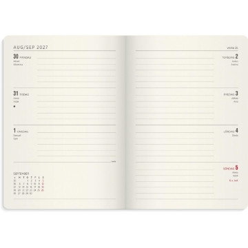 Almanacka Burde 5967 Senator Forma Deluxe Mocka 2027 Brun