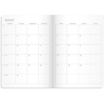 Almanacka Burde 1061 Monthly Planner 2027 A5