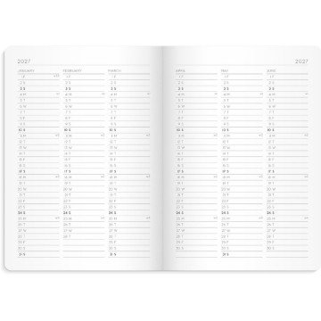 Almanacka Burde 1061 Monthly Planner 2027 A5